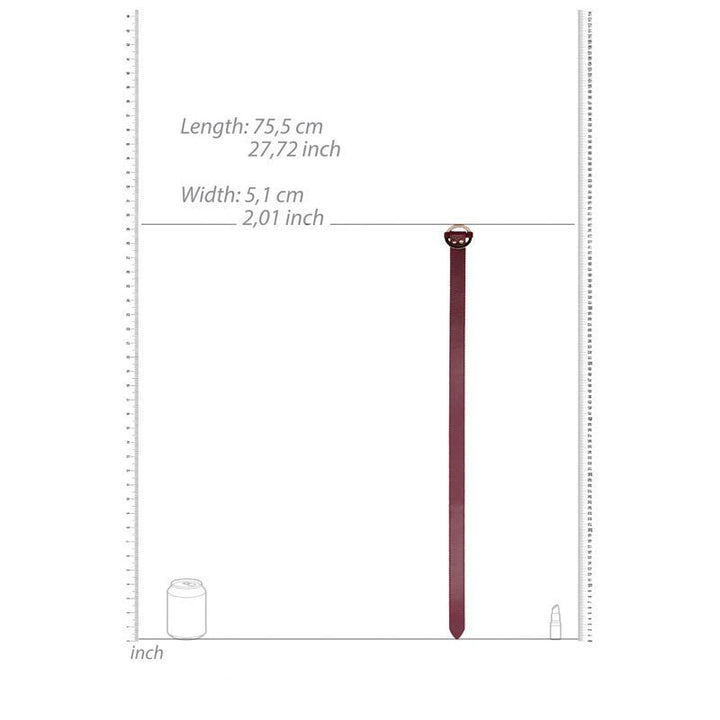 OUCH! Halo - Thigh Cuffs - Burgundy Leg Restraints – Sex toys NZ by Naughtyhut. Discreet delivery nationwide.