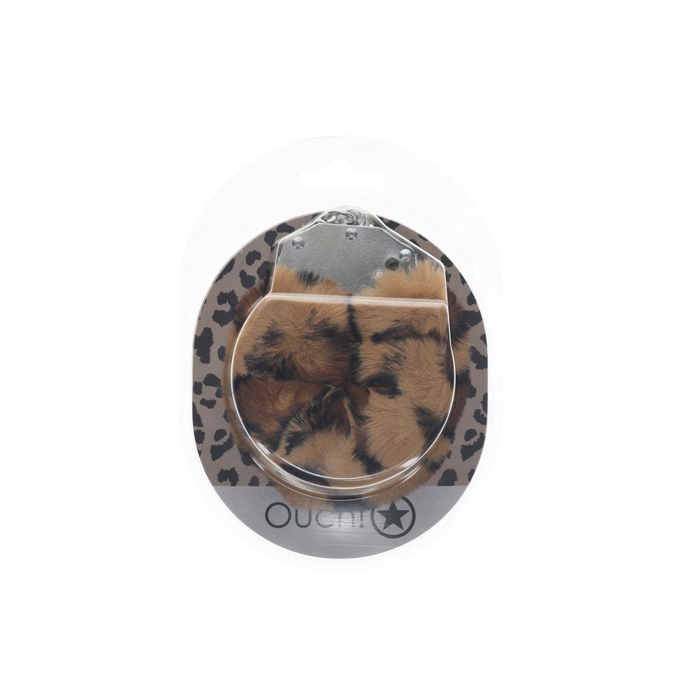 OUCH! Heavy - Duty Fluffy Cuffs - Leopard - Leopard Fluffy Restraints – Sex toys NZ by Naughtyhut. Discreet delivery nationwide.