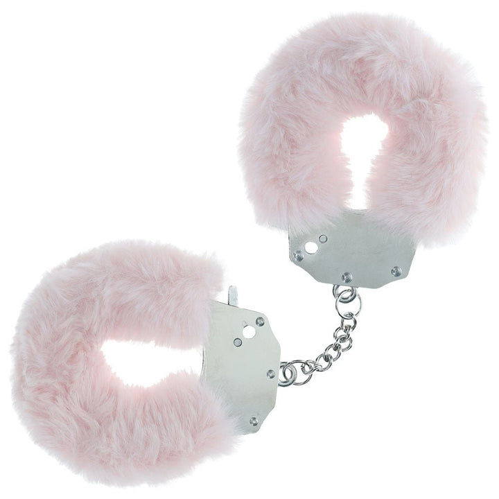 OUCH! Heavy - Duty Fluffy Cuffs - Powder Pink - Powder Pink Fluffy Restraints – Sex toys NZ by Naughtyhut. Discreet delivery nationwide.