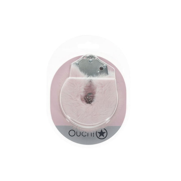 OUCH! Heavy - Duty Fluffy Cuffs - Powder Pink - Powder Pink Fluffy Restraints – Sex toys NZ by Naughtyhut. Discreet delivery nationwide.