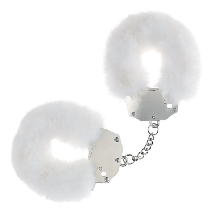 OUCH! Heavy - Duty Fluffy Cuffs - White - White Fluffy Restraints – Sex toys NZ by Naughtyhut. Discreet delivery nationwide.
