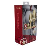 Buy OUCH! Milan Collection - Metal Anal Plug Set - Gold - Gold Butt Plugs with Gem Bases - Set of 3 Sizes – Naughtyhut NZ sex toys online. Discreet delivery & top brands.