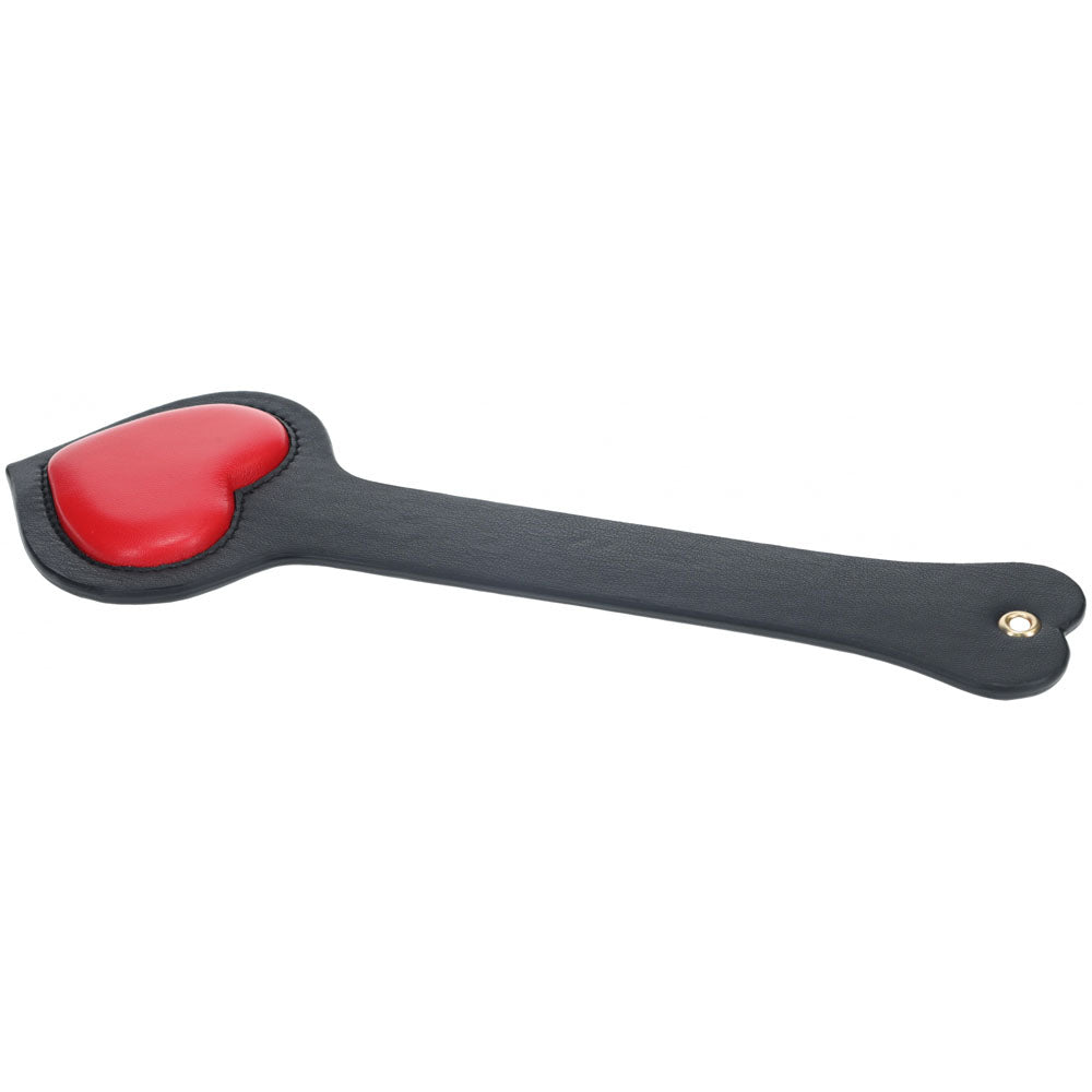 OUCH! Milan Collection - Paddle - Black/Red Heart Paddle – Sex toys NZ by Naughtyhut. Discreet delivery nationwide.