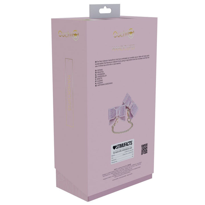 OUCH! Paris Collection - Handcuffs - Pink Restraints – Sex toys NZ by Naughtyhut. Discreet delivery nationwide.