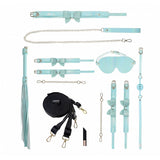 Buy OUCH! Paris Collection - Kit with Bag - Baby Blue Bondage Set with Bag - 8 Piece Kit – Naughtyhut NZ sex toys online. Discreet delivery & top brands.