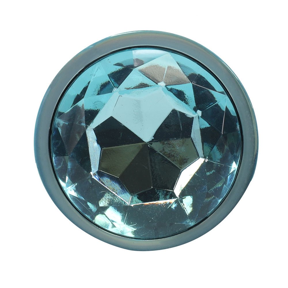 OUCH! Paris Collection - Metal Anal Plug Set - Blue - Metallic Blue Butt Plugs with Gem Bases - Set of 3 Sizes – Sex toys NZ by Naughtyhut. Discreet delivery nationwide.