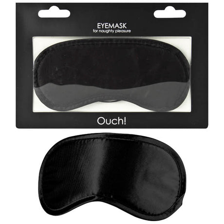 Buy Ouch! Soft Eyemask - Black Eye Mask – Naughtyhut NZ sex toys online. Discreet delivery & top brands.