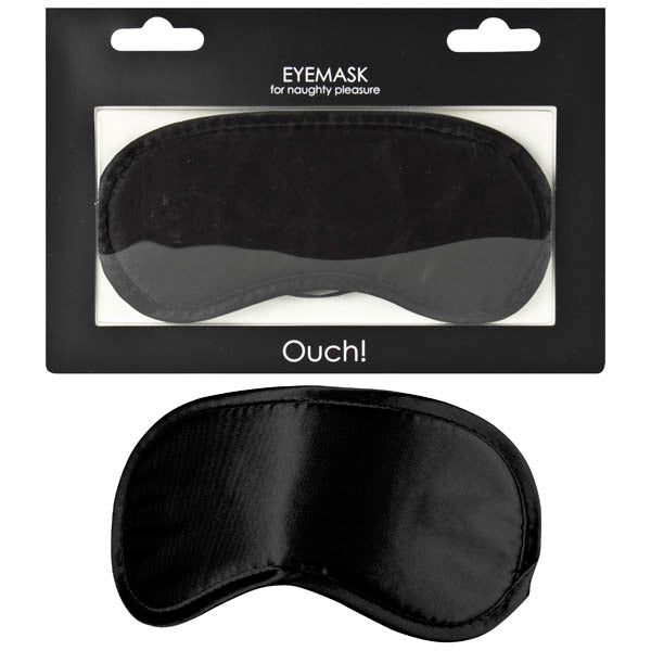 Buy Ouch! Soft Eyemask - Black Eye Mask – Naughtyhut NZ sex toys online. Discreet delivery & top brands.
