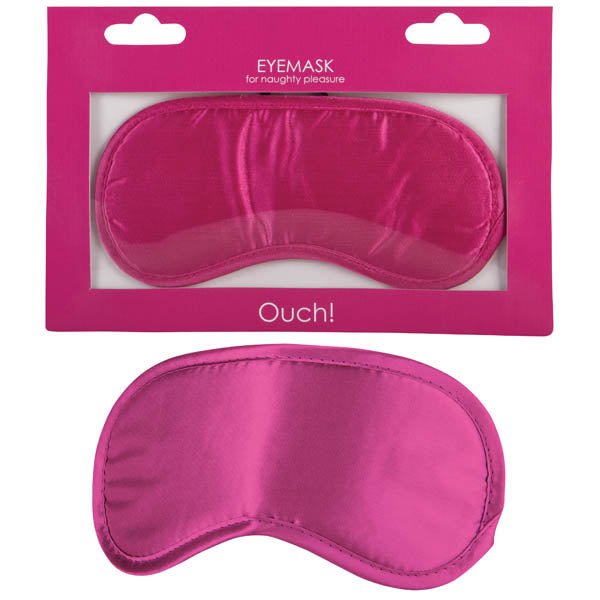 Ouch! Soft Eyemask - Pink Eye Mask – Sex toys NZ by Naughtyhut. Discreet delivery nationwide.