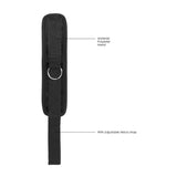 Buy OUCH! Velvet & Velcro Adjustable Handcuffs - Black Restraints – Naughtyhut NZ sex toys online. Discreet delivery & top brands.