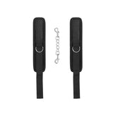 Buy OUCH! Velvet & Velcro Adjustable Handcuffs - Black Restraints – Naughtyhut NZ sex toys online. Discreet delivery & top brands.