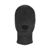 Buy Ouch! Velvet & Velcro Mask with Mouth Opening - Black Hood – Naughtyhut NZ sex toys online. Discreet delivery & top brands.