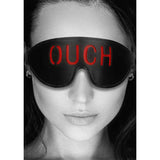 Buy OUCH! Black & White Bonded Leather Eye - Mask ''Ouch'' - Black Eye Restraint – Naughtyhut NZ sex toys online. Discreet delivery & top brands.