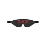 Buy OUCH! Black & White Bonded Leather Eye - Mask ''Ouch'' - Black Eye Restraint – Naughtyhut NZ sex toys online. Discreet delivery & top brands.