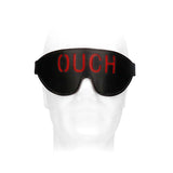 Buy OUCH! Black & White Bonded Leather Eye - Mask ''Ouch'' - Black Eye Restraint – Naughtyhut NZ sex toys online. Discreet delivery & top brands.