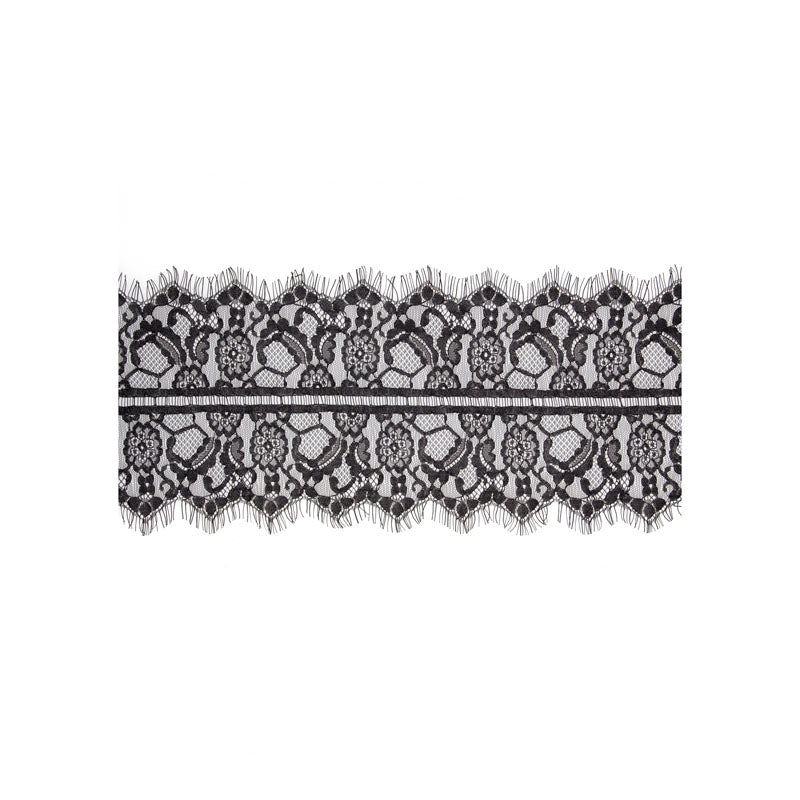 OUCH! Black & White Lace Mask With Elastic Straps - Black Eye Restraint – Sex toys NZ by Naughtyhut. Discreet delivery nationwide.