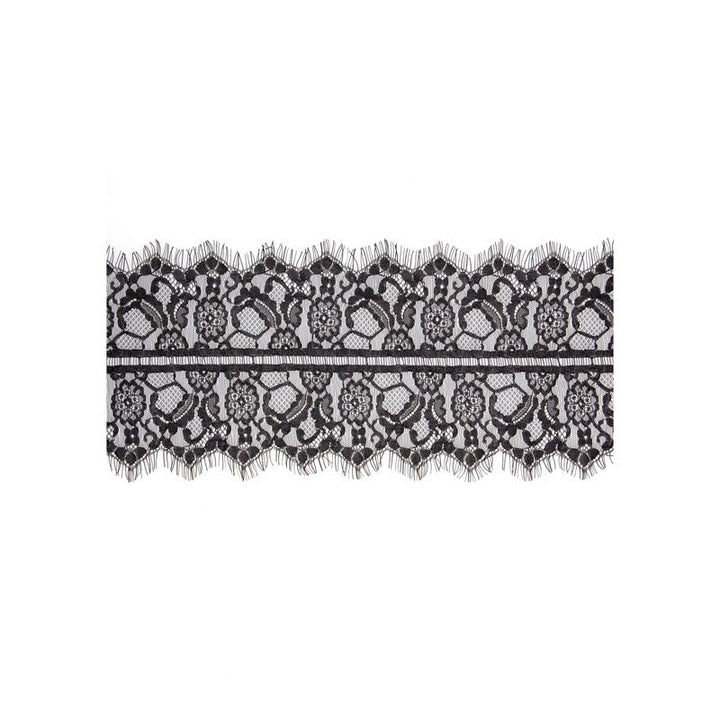 OUCH! Black & White Lace Mask With Elastic Straps - Black Eye Restraint – Sex toys NZ by Naughtyhut. Discreet delivery nationwide.