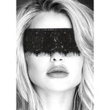 Buy OUCH! Black & White Lace Mask With Elastic Straps - Black Eye Restraint – Naughtyhut NZ sex toys online. Discreet delivery & top brands.
