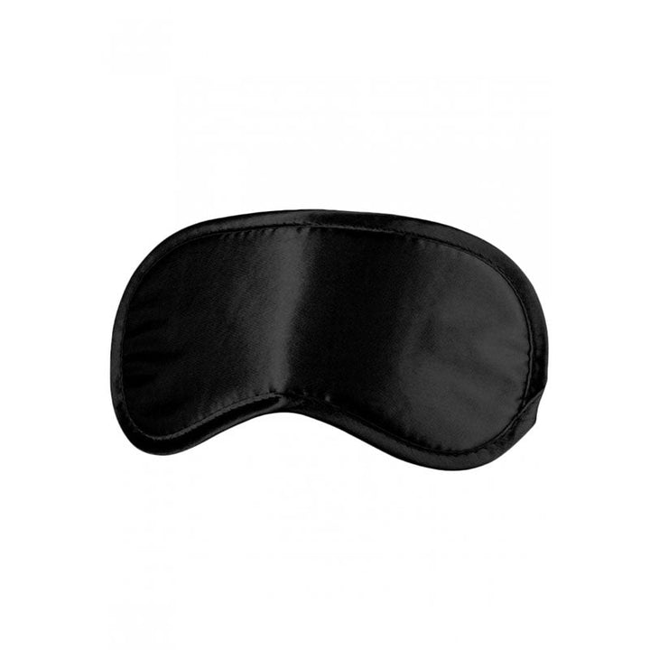 OUCH! Black & White Satin Eye - Mask - Black Eye Restraint – Sex toys NZ by Naughtyhut. Discreet delivery nationwide.