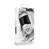 Buy OUCH! Black & White Satin Eye - Mask - Black Eye Restraint – Naughtyhut NZ sex toys online. Discreet delivery & top brands.