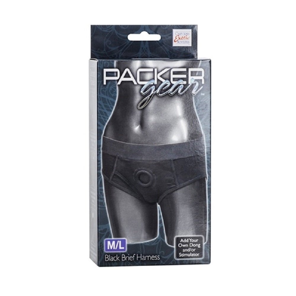 Packer Gear Black Brief Harness – Sex toys NZ by Naughtyhut. Discreet delivery nationwide.