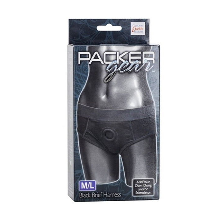 Packer Gear Black Brief Harness – Sex toys NZ by Naughtyhut. Discreet delivery nationwide.