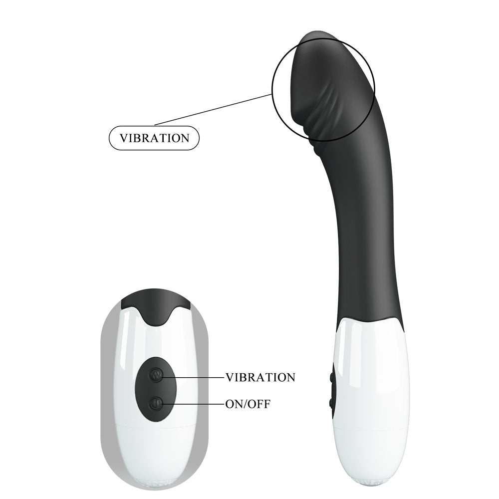 Party Up BILL Classic Vibe - Black - Black 19 cm Vibrator – Sex toys NZ by Naughtyhut. Discreet delivery nationwide.