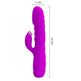 Buy Party Up BOB Thrusting Vibe - Purple - Purple 25 cm USB Rechargeable Thrusting Rabbit Vibrator – Naughtyhut NZ sex toys online. Discreet delivery & top brands.