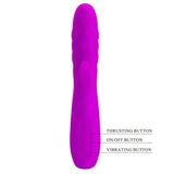 Buy Party Up BOB Thrusting Vibe - Purple - Purple 25 cm USB Rechargeable Thrusting Rabbit Vibrator – Naughtyhut NZ sex toys online. Discreet delivery & top brands.