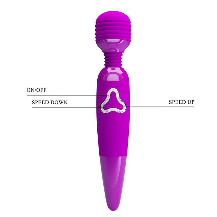 Party Up BRUCE Wand - Pink - Pink 25 cm USB Rechargeable Massage Wand – Sex toys NZ by Naughtyhut. Discreet delivery nationwide.