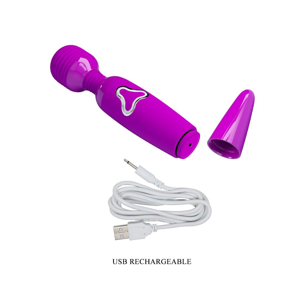Party Up BRUCE Wand - Pink - Pink 25 cm USB Rechargeable Massage Wand – Sex toys NZ by Naughtyhut. Discreet delivery nationwide.