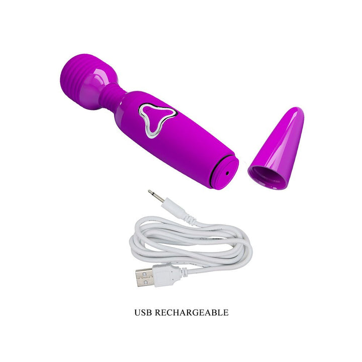 Party Up BRUCE Wand - Pink - Pink 25 cm USB Rechargeable Massage Wand – Sex toys NZ by Naughtyhut. Discreet delivery nationwide.