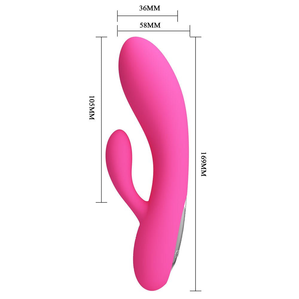 Party Up CLARE Flexible Vibe - Pink - Pink 16.9 cm USB Rechargeable Rabbit Vibrator – Sex toys NZ by Naughtyhut. Discreet delivery nationwide.