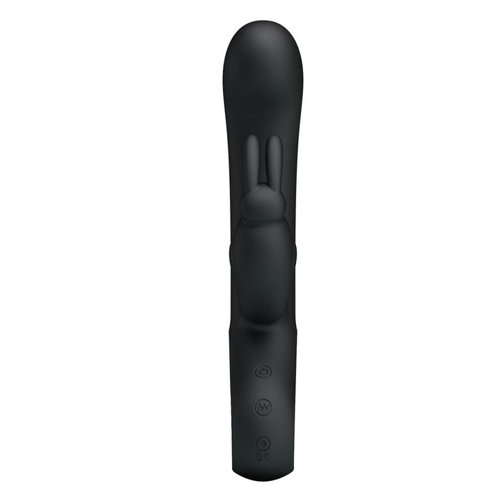 Party Up COLIN Rabbit Vibe - Black - Black 21 cm USB Rechargeable Rabbit Vibrator – Sex toys NZ by Naughtyhut. Discreet delivery nationwide.