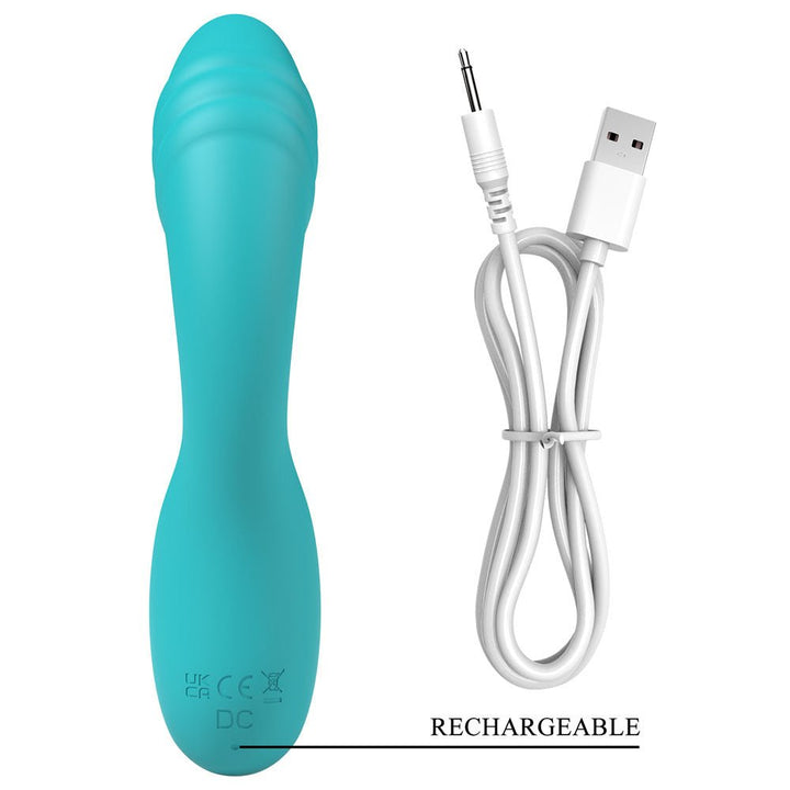 Party Up DALIDA - Teal - Teal 16.2 cm USB Rechargeable Rabbit Vibrator – Sex toys NZ by Naughtyhut. Discreet delivery nationwide.