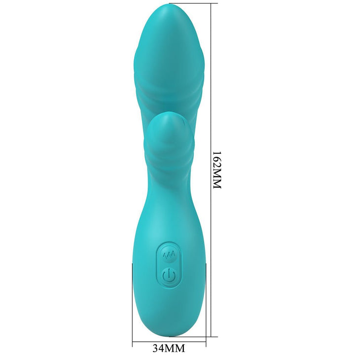 Party Up DALIDA - Teal - Teal 16.2 cm USB Rechargeable Rabbit Vibrator – Sex toys NZ by Naughtyhut. Discreet delivery nationwide.