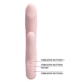 Buy Party Up DAVE Rabbit Vibe - Pink - Pink 19 cm USB Rechargeable Rabbit Vibrator – Naughtyhut NZ sex toys online. Discreet delivery & top brands.
