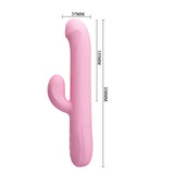 Buy Party Up DEAN Wavy Rotation Vibe - Pink - Pink 23.8 cm USB Rechargeable Rotating Rabbit Vibrator – Naughtyhut NZ sex toys online. Discreet delivery & top brands.