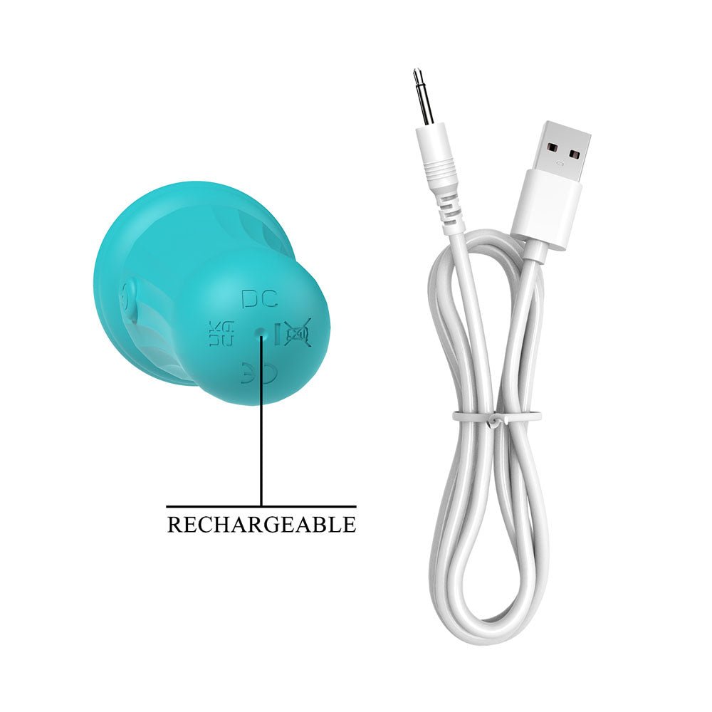 Buy Party Up DUUNA - Teal - Teal 16.9 cm USB Rechargeable Massage Wand – Naughtyhut NZ sex toys online. Discreet delivery & top brands.