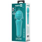 Buy Party Up DUUNA - Teal - Teal 16.9 cm USB Rechargeable Massage Wand – Naughtyhut NZ sex toys online. Discreet delivery & top brands.