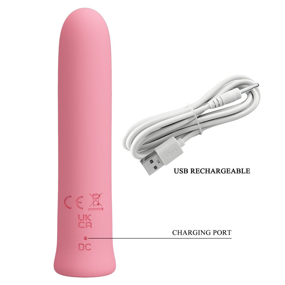 Buy Party Up EDISON Bullet - Pink - Pink 10.3 cm USB Rechargeable Bullet – Naughtyhut NZ sex toys online. Discreet delivery & top brands.