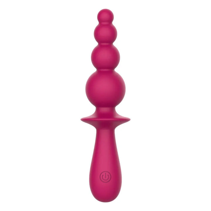 Party Up Evajane in Pink upright, graduated beads above the flared stop and handle
