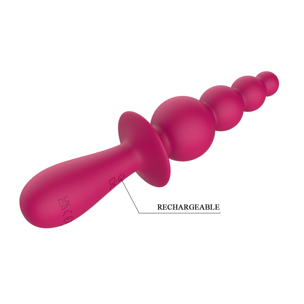Buy Party Up EVAJANE - Pink - Pink 17.1 cm USB Rechargeable Beaded Vibrator – Naughtyhut NZ sex toys online. Discreet delivery & top brands.