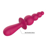 Buy Party Up EVAJANE - Pink - Pink 17.1 cm USB Rechargeable Beaded Vibrator – Naughtyhut NZ sex toys online. Discreet delivery & top brands.