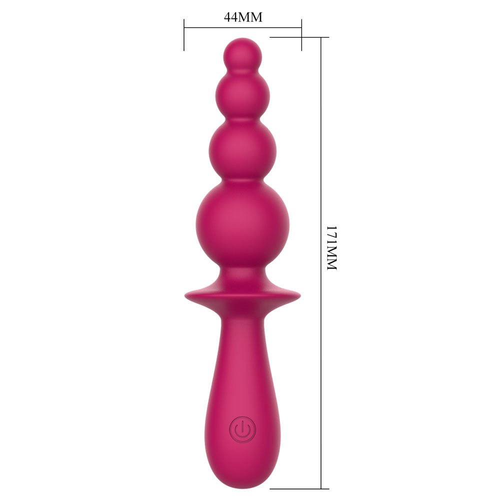 Buy Party Up EVAJANE - Pink - Pink 17.1 cm USB Rechargeable Beaded Vibrator – Naughtyhut NZ sex toys online. Discreet delivery & top brands.
