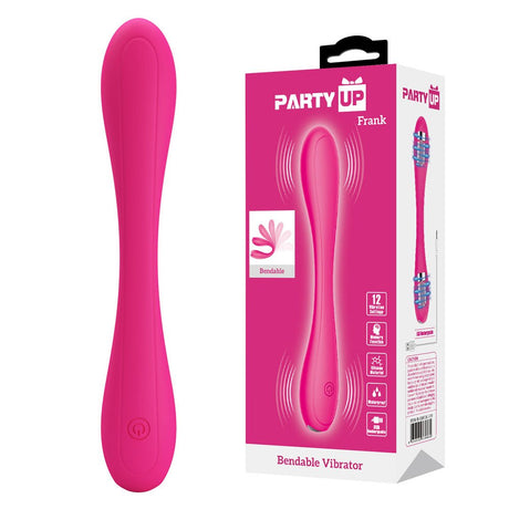 Buy Party Up FRANK Bendable Vibe - Pink - Pink 17.1 cm Bendable Vibrator – Naughtyhut NZ sex toys online. Discreet delivery & top brands.