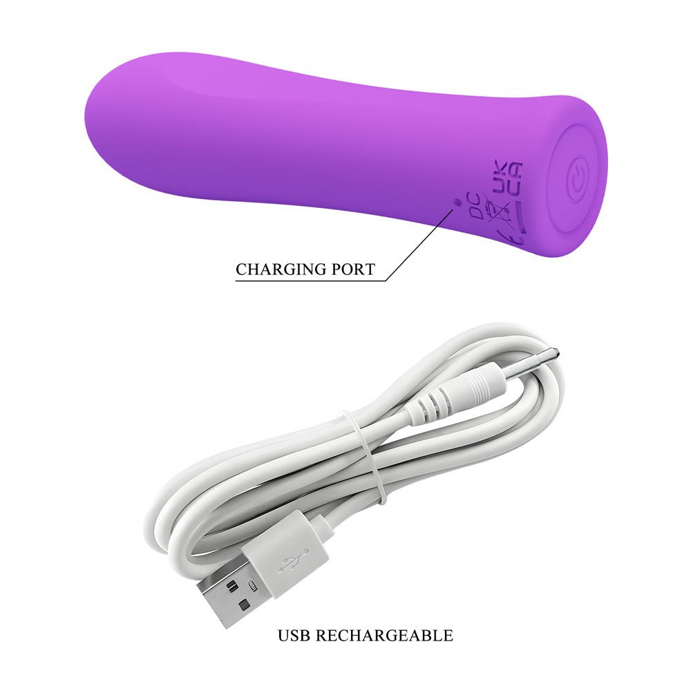 Buy Party Up GARY Bullet - Purple - Purple 10.2 cm USB Rechargeable Bullet – Naughtyhut NZ sex toys online. Discreet delivery & top brands.
