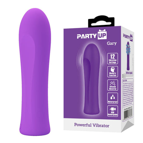 Buy Party Up GARY Bullet - Purple - Purple 10.2 cm USB Rechargeable Bullet – Naughtyhut NZ sex toys online. Discreet delivery & top brands.