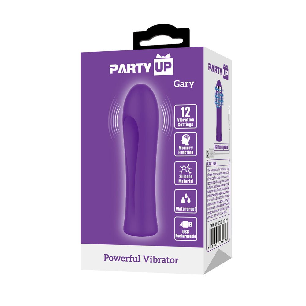 Buy Party Up GARY Bullet - Purple - Purple 10.2 cm USB Rechargeable Bullet – Naughtyhut NZ sex toys online. Discreet delivery & top brands.