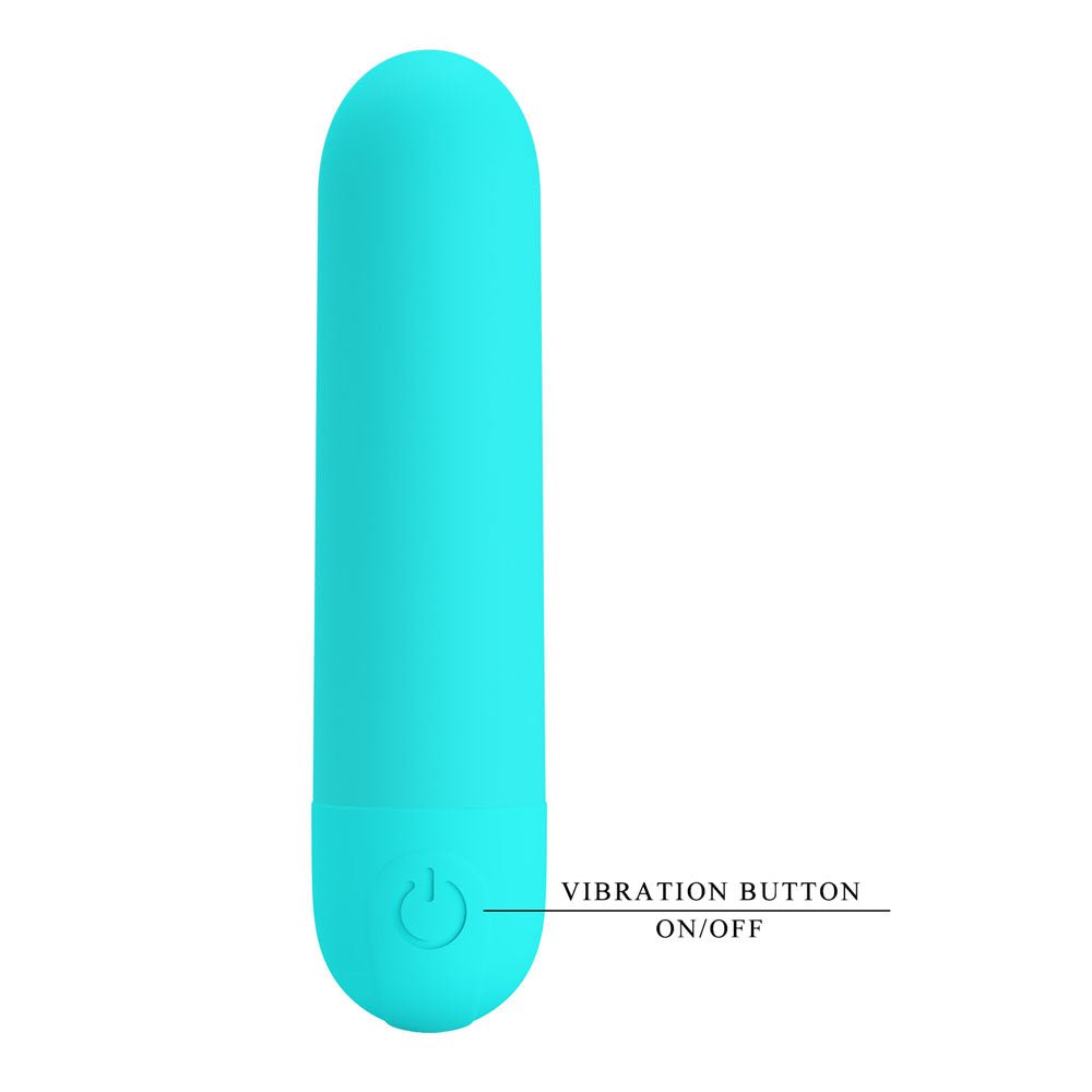 Buy Party Up HARRY Mini Bullet - Teal - Teal 8 cm USB Rechargeable Bullet – Naughtyhut NZ sex toys online. Discreet delivery & top brands.